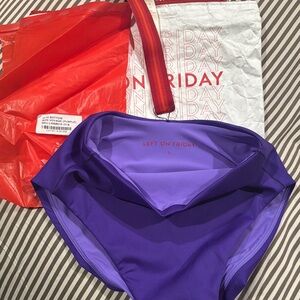 NWT Left on Friday Hi Hi Bottom in Bon Voyage Purple SZ: SMALL